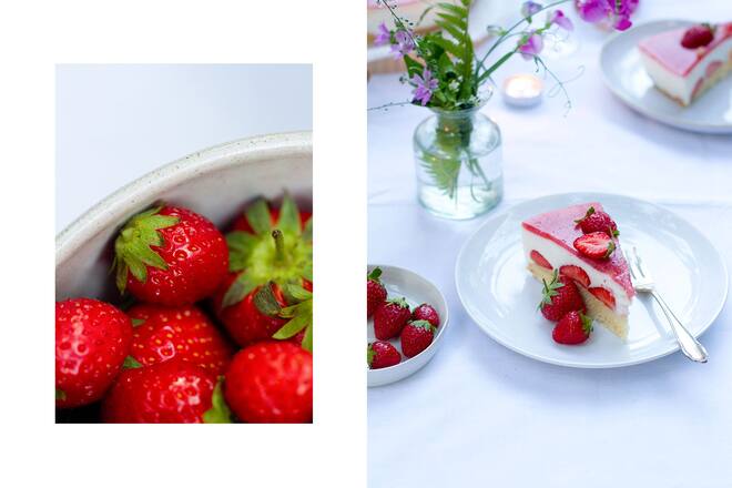 Erdbeer Champagner Torte