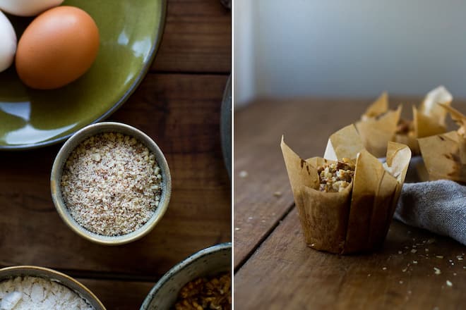 Kürbis Muffins mit Ahornsirup und Walnüssen