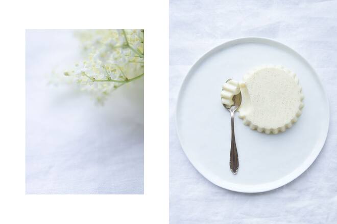 Holunderblüten Panna Cotta