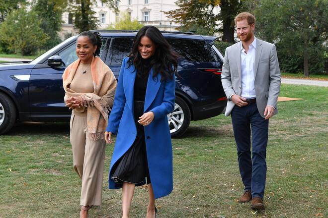 Herzogin Meghan, Prinz Harry und Mutter Doria