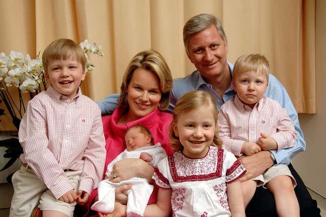 König Philipp Königin Mathilde Prinzessin Elisabeth Prinzessin Eléonore Prinz Gabriel Prinz Emmanuel