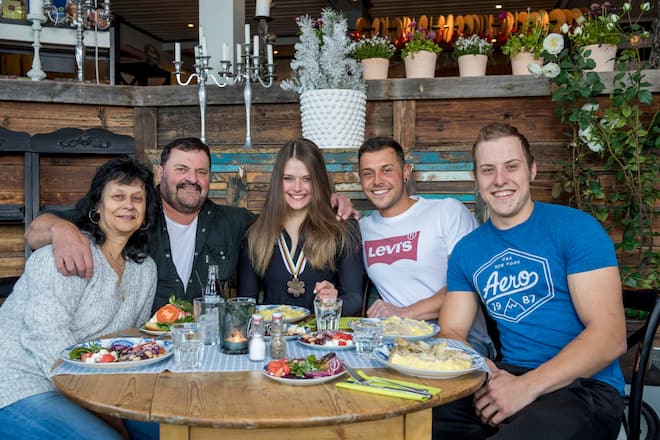 Corinne Suter und Familie Ski Wm 2019