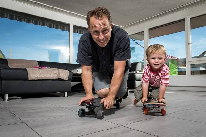 Fabien Rohrer mit Gabi & Sohn