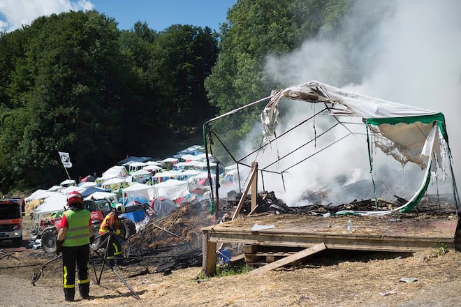 Openair St. Gallen Feuer Zelt 2015