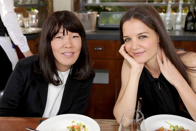 Jeanne Yang und Katie Holmes beim Lunch