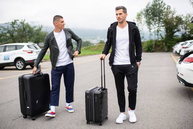 Steven Zuber und Remo Freuler Nati-Camp