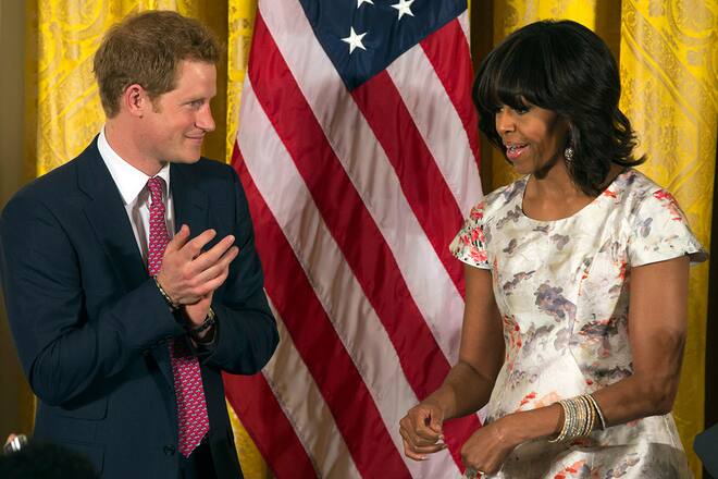 Prinz Harry und Michelle Obama: Flagge