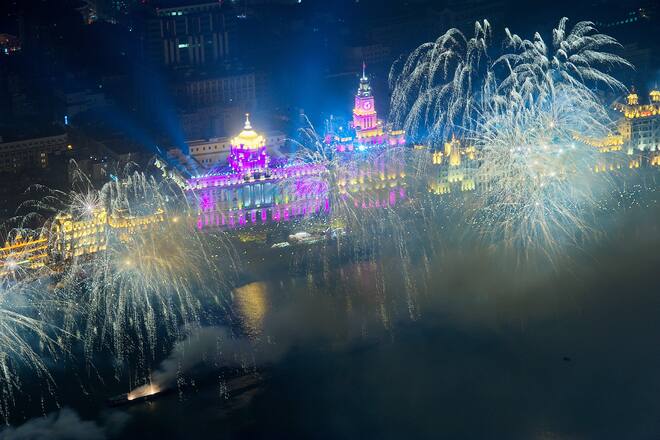 Feuerwerk Silvester rund um die Welt Sydney New York Berlin
