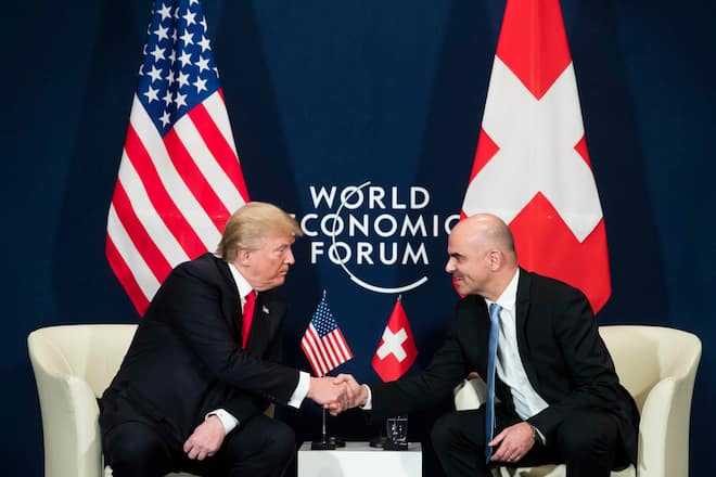 Donald Trump Alain Berset