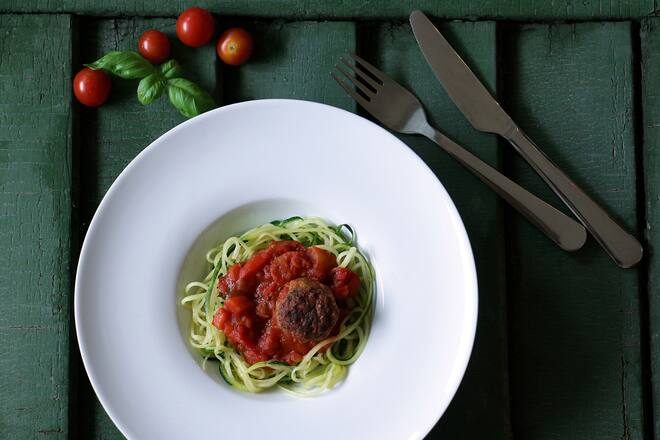 Zoodles Spicy Low Carb Rezept