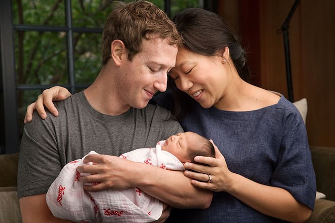 Mark Zuckerberg Vermögen Frau Baby Tochter Facebook