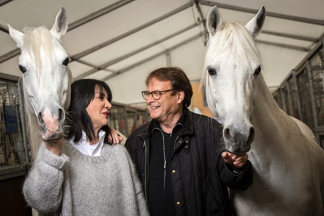 Mary-José und Fredy Knie privat im Zirkus-Wohnwagen