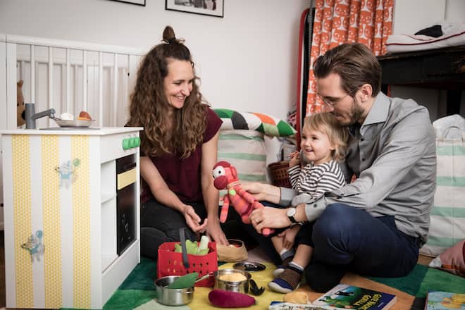 Yves Bossart mit Familie