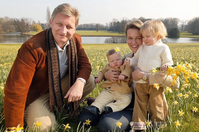 König Philipp Prinz Gabriel Königin Mathilde Prinzessin Elisabeth