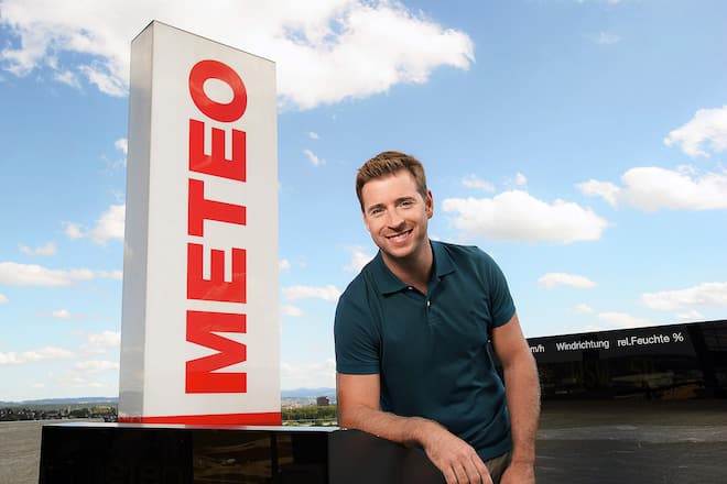 Jan Eitel auf dem Meteo-Dach in Leutschenbach