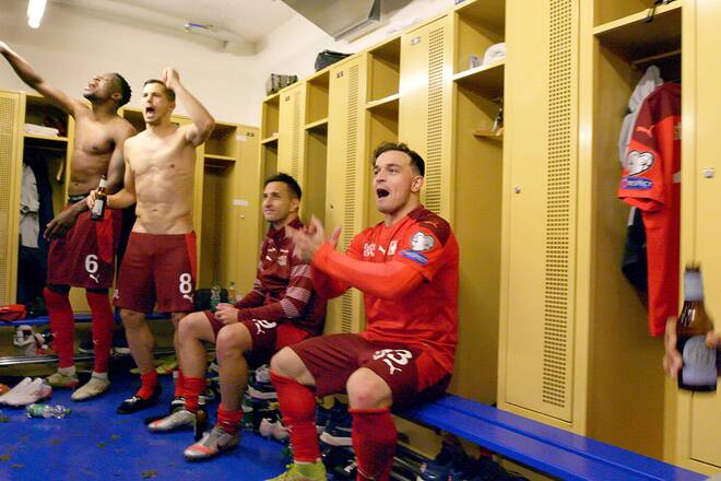 Fussball Nati, Qualifikation für die WM 2022 in Katar nach Sieg gegen Bulgarien, 15.11.2021, SI 46/2021