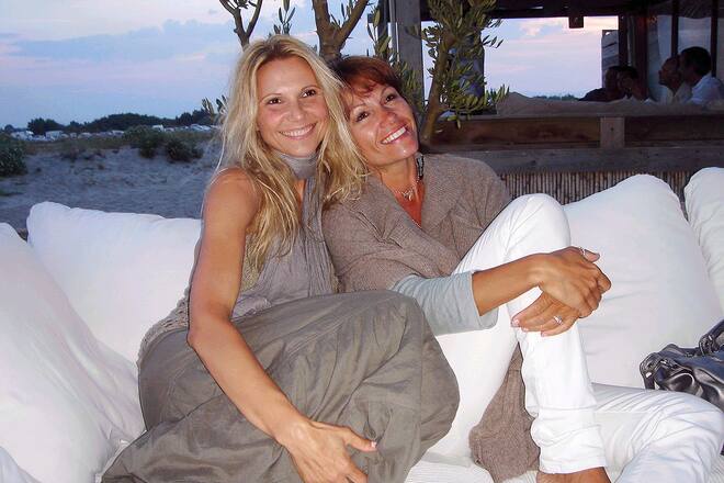 Luisa Rossi und Karina Berger in Leucat in Suedfrankreich