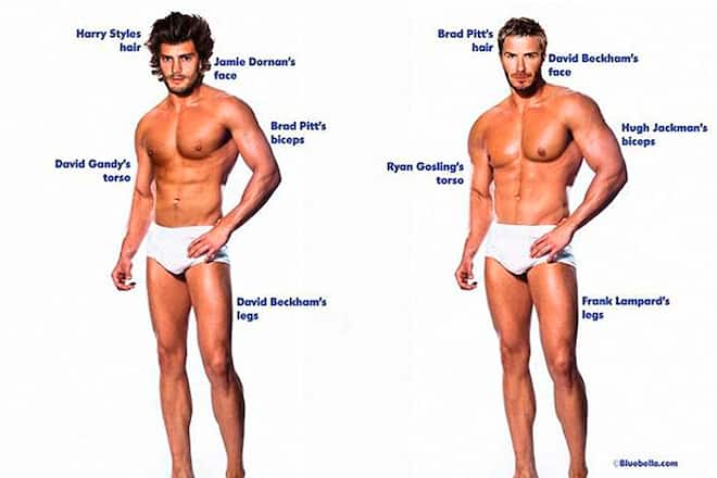 Der perfekte Körper aus Sicht der Frauen und der Männer.