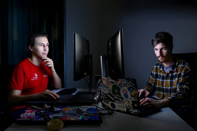 Worldskills, Philippe Dourassov, Cyper Security, Goldmedaille in Lyon, EPFL, Lausanne, 2024, Fotos: Geri Born