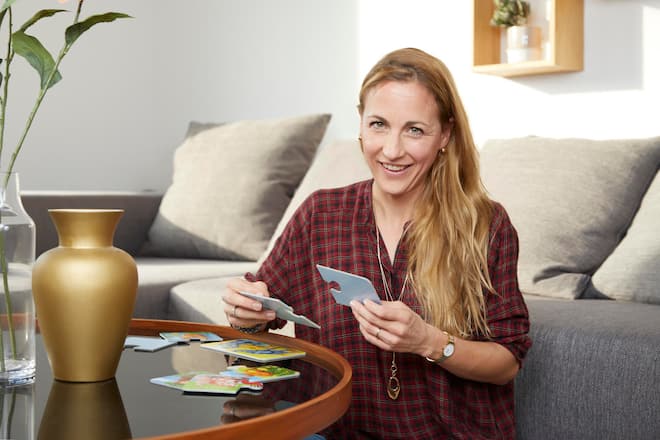 Romina Brunner, SI Online Familien Bloggerin, bei sich zu Hause in Birchwil ZH, am 09.11.2018, Foto Lucian Hunziker