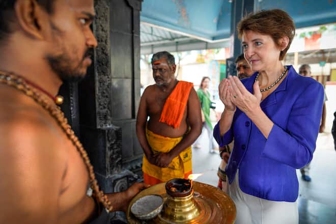 Simonetta Sommaruga in Indien