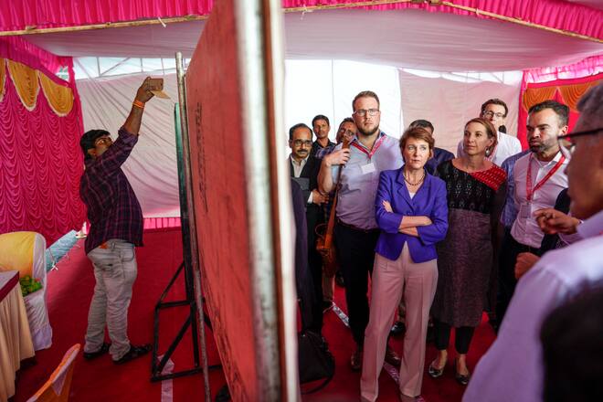 Simonetta Sommaruga in Indien