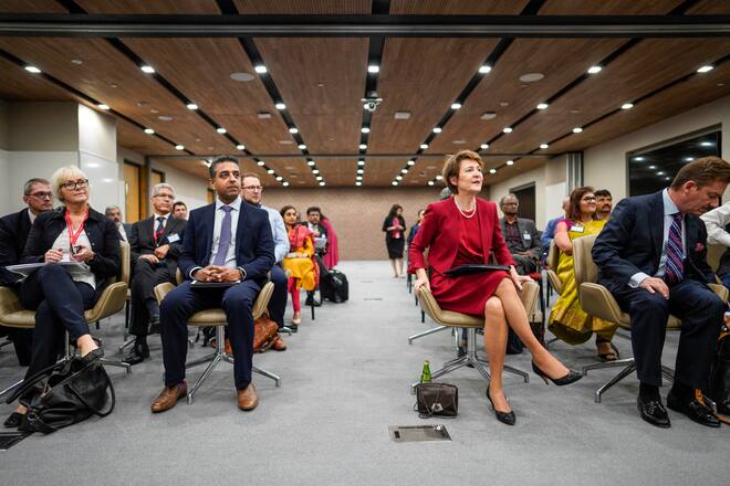 Simonetta Sommaruga in Indien