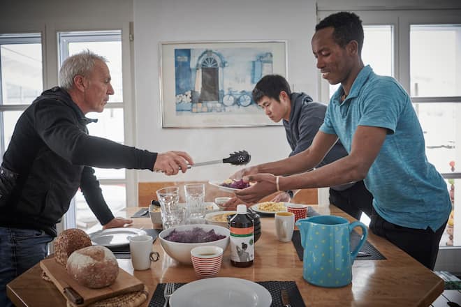 Reportage Trainer Marcello Albasini Jonathan Bögli, Schweiz Hagos Welay Berhe, Ãthiopien in Lanterswil veröffentlicht SI SPORT 01/2021