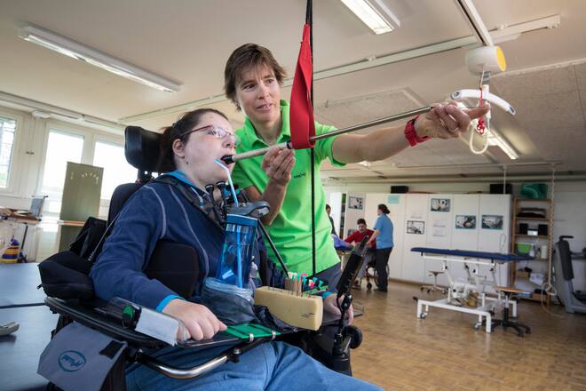 Isa Pulver nimmt am härtesten Velorennen "Race Across Ameria" teil. Ihre grössten Fans sind körperbehindert. (c) Kurt Reichenbach