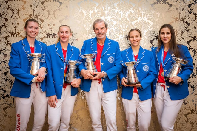 Belinda Bencic, Jil Teichmann, Viktorija Golubic und Simona Waltert 2022