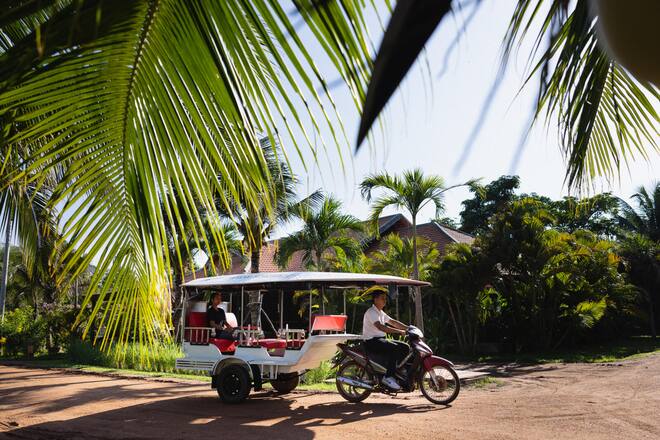Auf 150 Hektaren erstreckt sich der Smiling-Gecko-Campus, Feriengäste können sihc über die Stiftung ein Bild machen.