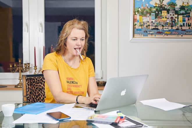 Sandra Casalini, bei sich zu Hause in Thalwil, am 04.12.2018, Foto Lucian Hunziker