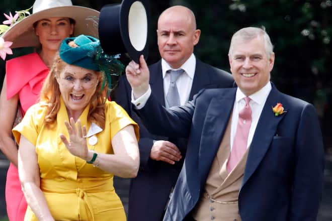 Prinz Andrew mit seiner Ex-Frau Sarah Ferguson Royal Ascot Juni 2019