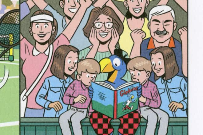 Globi und Roger Federer, Kinderbuch, April 2021, SI 17/2021