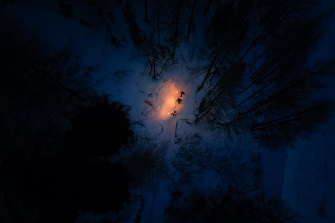 Fackelwanderung in Saas Fee