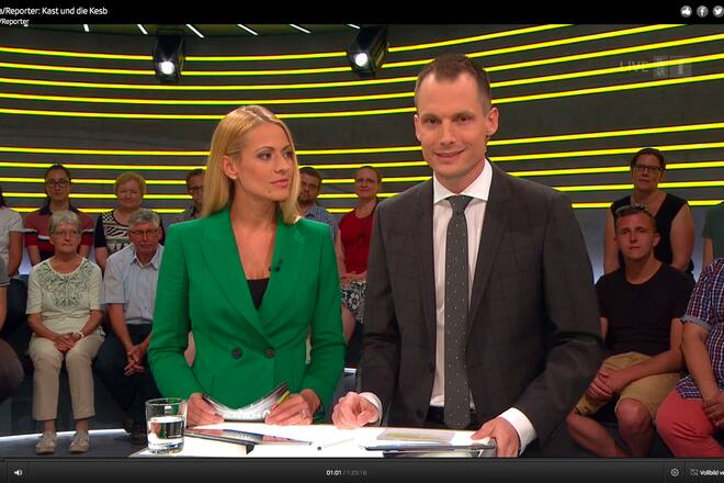 SRF Arena Reporter Christa Rigozzi Jonas Projer