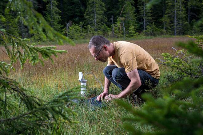 Digi-Tal 2021 Entlebuch. UNESCO Biosphäre Entlebuch. Florian Knaus, zuständig für Forschung in der Biosphäre Entlebuch. Bild © Remo Naegeli