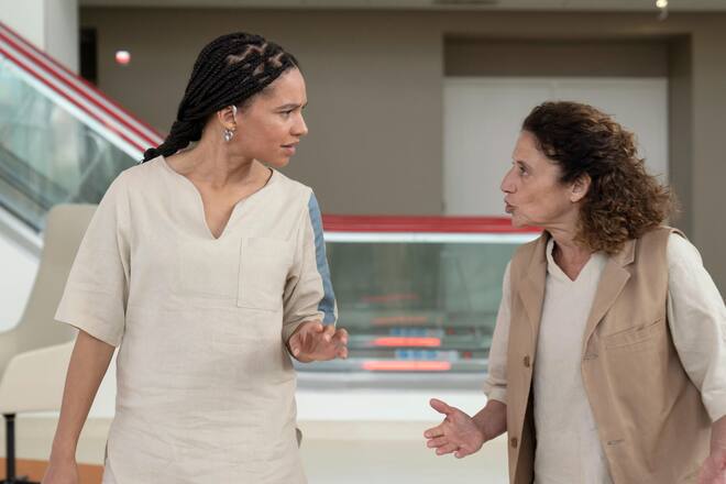 Am Start mit Gina Haller