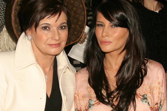 Melania Knauss Trump and mother Amalija Knavs attend the Zac Posen Showing of Fall Collection at The Tent at Bryant Park in New York City on February 12, 2004. Photo Copyright: xHenryxMcGee/MediaPunchx
