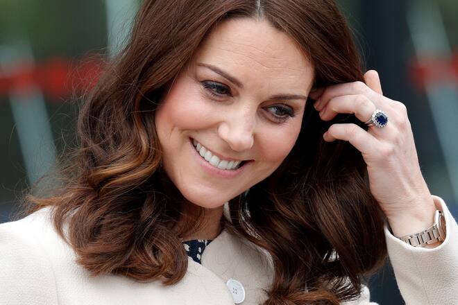 LONDON, UNITED KINGDOM - MARCH 22: (EMBARGOED FOR PUBLICATION IN UK NEWSPAPERS UNTIL 24 HOURS AFTER CREATE DATE AND TIME) Catherine, Duchess of Cambridge attends a SportsAid event at the Copper Box Arena in Queen Elizabeth Olympic Park on March 22, 2018 in London, England. (Photo by Max Mumby/Indigo/Getty Images) *** Local Caption *** Catherine, Duchess of Cambridge