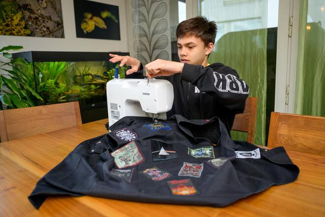 Junge Talente Sammelstory. Raphael Nussbaumer Wunder-Geiger aus Altendorf. Bild © Remo Naegeli