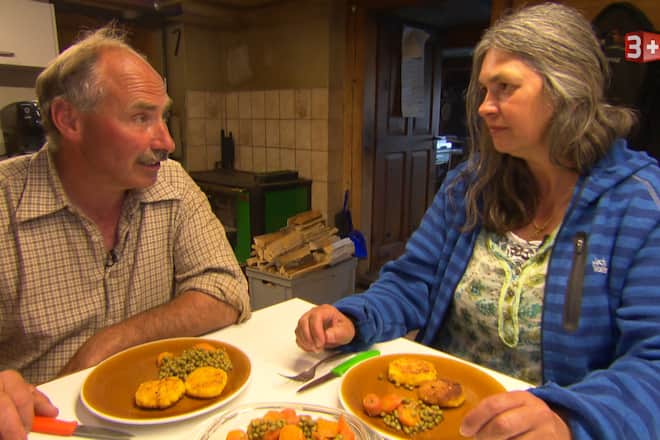 Christian und Sylvia beim gemeinsamen Vegi-Znacht