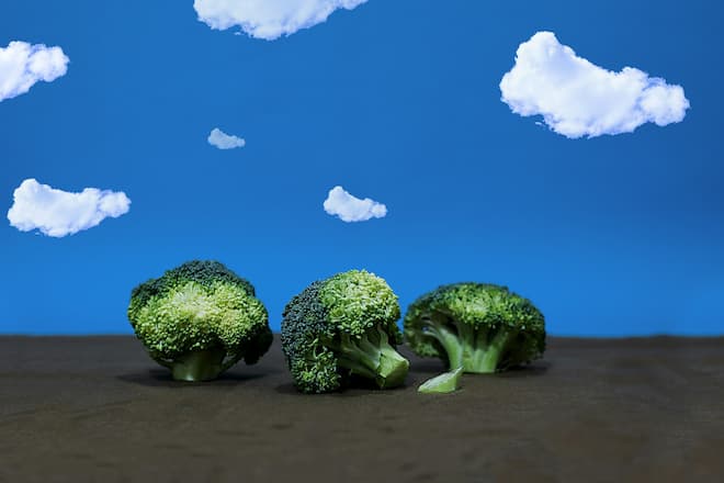 Broccoli auf grüner Wiese, Symbolbild