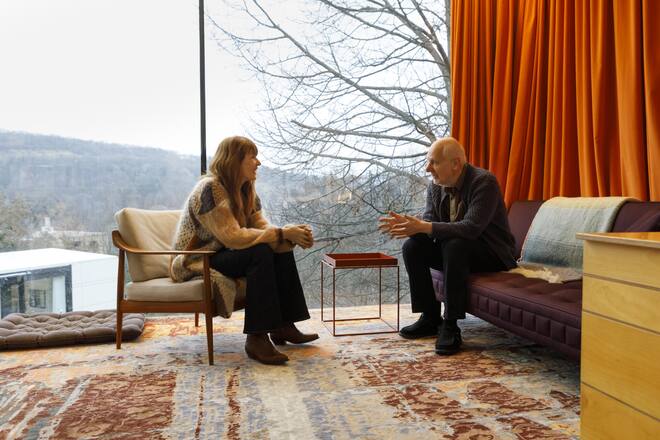 «Wir sind ein emanzipiertes Paar», sagt Matthias Horx im Büro seiner Frau Oona Horx Strathern. Sein Reich ist im unteren Stockwerk.