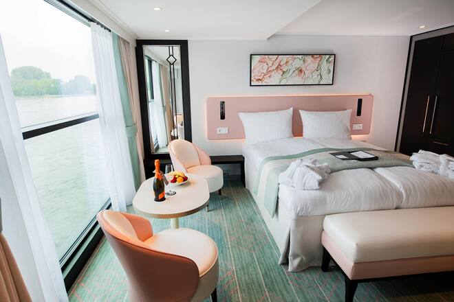 Nazly Twerenbolds 85 Kabinen in Rosé und Grün sorgen für Staunen. Sie liebt Pastelltöne, hat alle Schiffe ausgestattet.