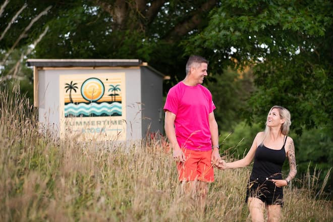 <p>Eingespieltes Team: Beat und Sheena Hefti sind seit 15 Jahren verheiratet.</p>