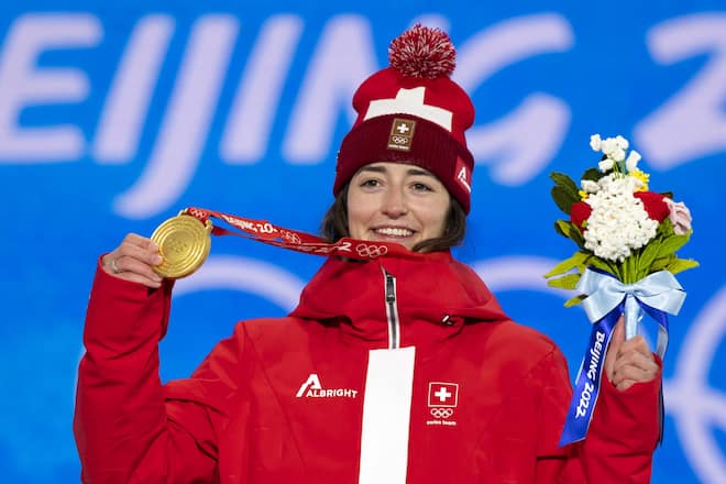 <p>Bei den Olympischen Spielen 2022 in Peking holt Gremaud Gold im Slopestyle.</p>