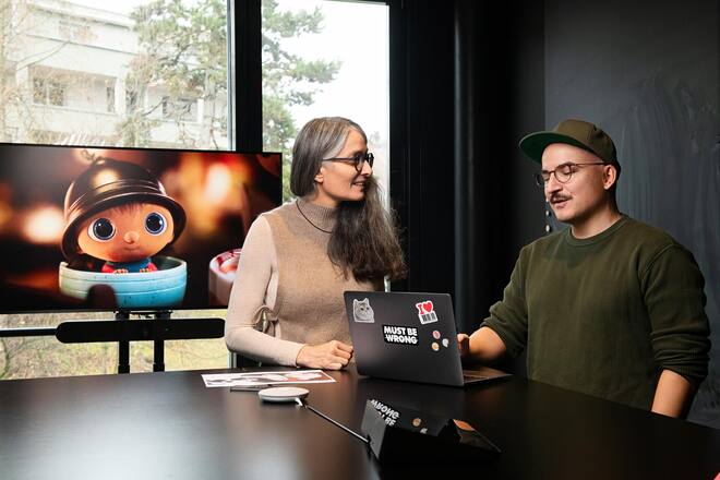 <p>Gibts Finn auch 2026? Dazu berät sich Jan mit Migros-Projektleiterin Giovanna Colucci.</p>