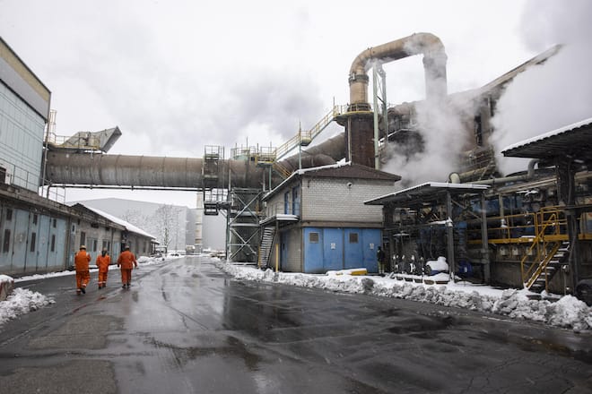 515 000 Quadratmeter gross ist das Gelände des Stahlwerks in Gerlafingen. Gefühlt besteht das Dorf nur aus Fabrik.