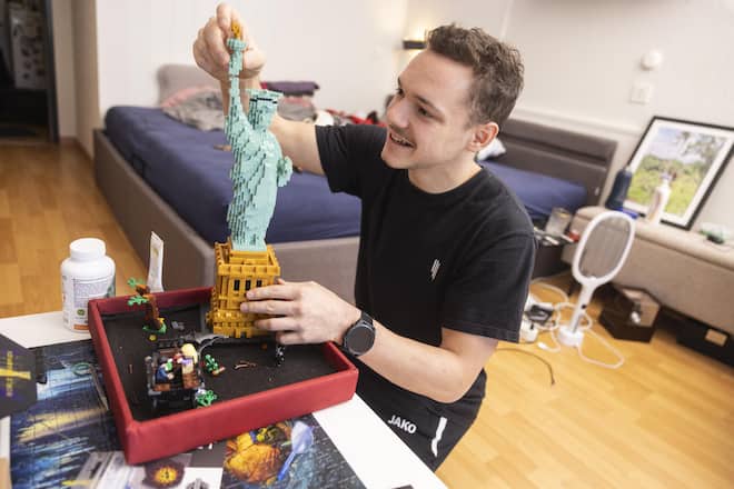 <p>Grosses Hobby: «Ich baue gern mit Lego. Da kann ich mich auf was anderes fokussieren als Sport.»</p>
